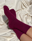 Humphrey Law Alpaca Ribbed Socks chunky