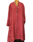 Lorena Laing Amano Pin Tuck duster shirt/dress
