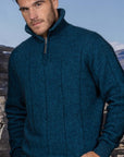 Noble Wilde Javelin Merino Possum Zip Neck Sweater