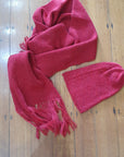 Little Alpaca Fringed Scarf
