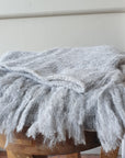 Little Alpaca Fringed Scarf