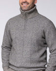 Noble Wilde Javelin Merino Possum Zip Neck Sweater
