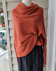 Cashmerism Cowl Neck Crop Top