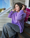 Little Alpaca Suri Oversized Mock Neck Sweater