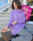 Little Alpaca Suri Oversized Mock Neck Sweater