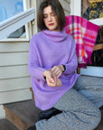 Little Alpaca Suri Oversized Mock Neck Sweater