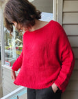 Little Alpaca Slouchy Crew Suri Alpaca Sweater