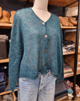 Luna Mohair Sheer-Crop Cardigans