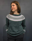 Harley Of Scotland Fair Isle Sweater Poppy/Lugano