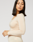 Tani Scoop Neck Long Sleeve