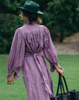 Lorena Laing Linen Button Back Bluson Dress/ Duster