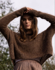 Luna Mohair Merino Waffle crop Jumper