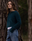 Luna Mohair Merino Waffle crop Jumper