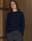 Luna Mohair and Merino Shadow Rib Jumper