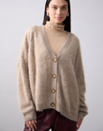 Mia Fratino Mae Brushed Cashmere Cardigan