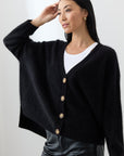 Mia Fratino Mae Brushed Cashmere Cardigan