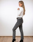 Brax Mary Fine Cord Trousers in Grey