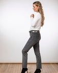 Brax Mary Fine Cord Trousers in Grey