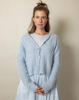 Luna Mohair Diamond Cropped Cardi
