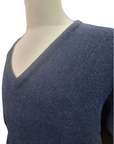 Dalcielo Alpaca Men's Lynx Stitch V Neck Sweater