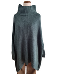 Little Alpaca Suri Oversized Mock Neck Sweater