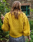 IrelandsEye Honeysuckle Cropped Aran Sweater