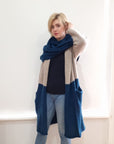 Alpaca Chunky Hooded Coat One-Size