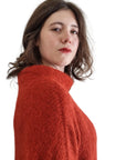 Little Alpaca Suri Oversized Mock Neck Sweater