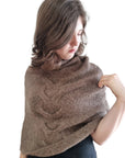Little Alpaca Cable Poncho
