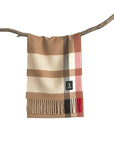 Dalcielo Striped/Check Alpaca Scarf
