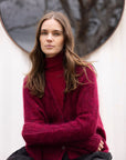 Luna Mohair Diamond Cropped Cardi