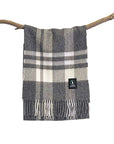 Dalcielo Striped/Check Alpaca Scarf