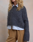 Luna Mohair Merino Waffle crop Jumper