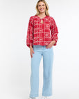365 Days Meredith X-Stitch Top