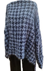 Lorena Laing Hand Woven Suri Sweater Blue/Navy