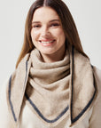 Merinomink Stripe Kerchief Possum Merino