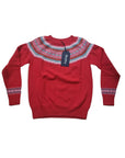 Harley Of Scotland Fair Isle Sweater Poppy/Lugano