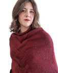 Little Alpaca Cable Poncho