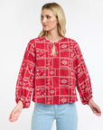 365 Days Meredith X-Stitch Top