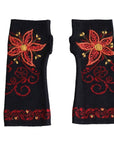 Little Alpaca Embroidered Mitts