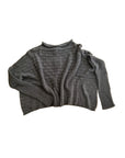 Luna Textured Knit Cropped Cotton Jumper