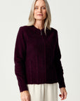 Merinomink Heritage Imperial Felted Possum Merino Jacket Beetroot