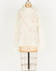 Lorena Laing Distressed Spider Lace Sweater Alpaca