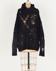 Lorena Laing Distressed Spider Lace Sweater Alpaca