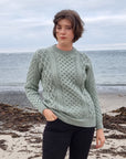IrelandsEye Irish Aran Wool Sweater