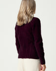 Merinomink Heritage Imperial Felted Possum Merino Jacket Beetroot