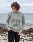 IrelandsEye Irish Aran Wool Sweater