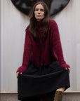 Luna Mohair Diamond Cropped Cardi