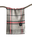 Dalcielo Striped/Check Alpaca Scarf