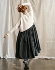 Luna Textured Knit Cropped Cotton Jumper